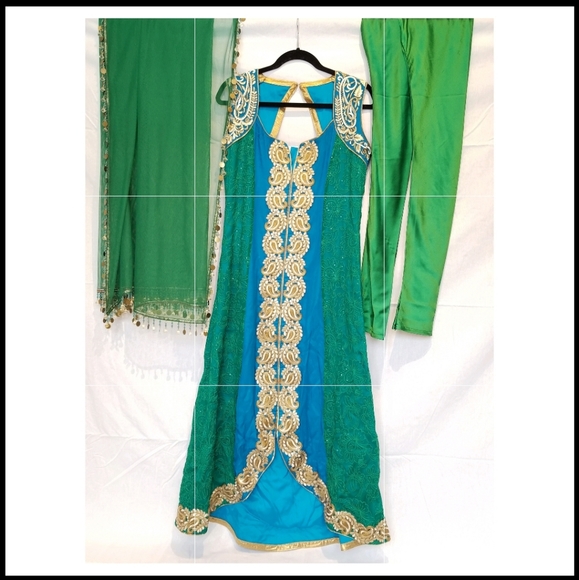 Anarkali 3 piece Suit - Picture 1 of 14